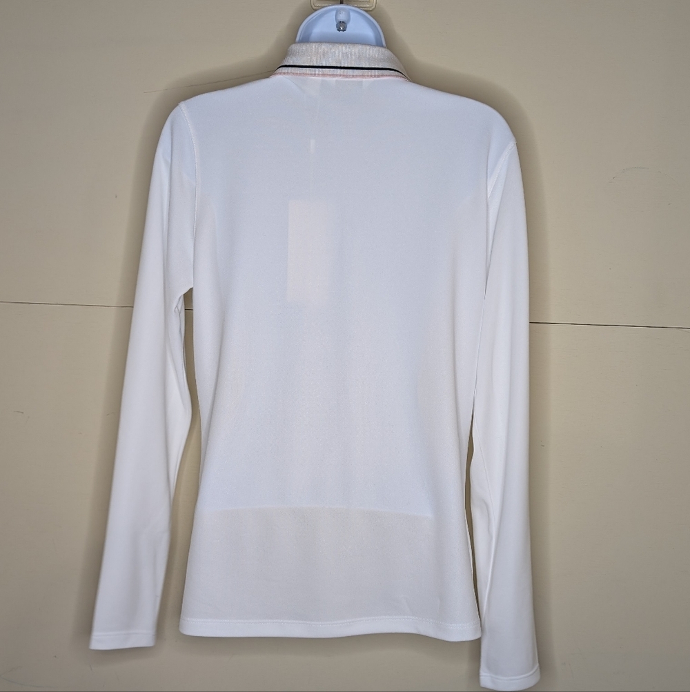 NWT Lady Hagen Long Sleeve Golf Polo UPF 50+ in White - Picture 3 of 7
